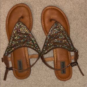 Not Rated Beaded Sandals